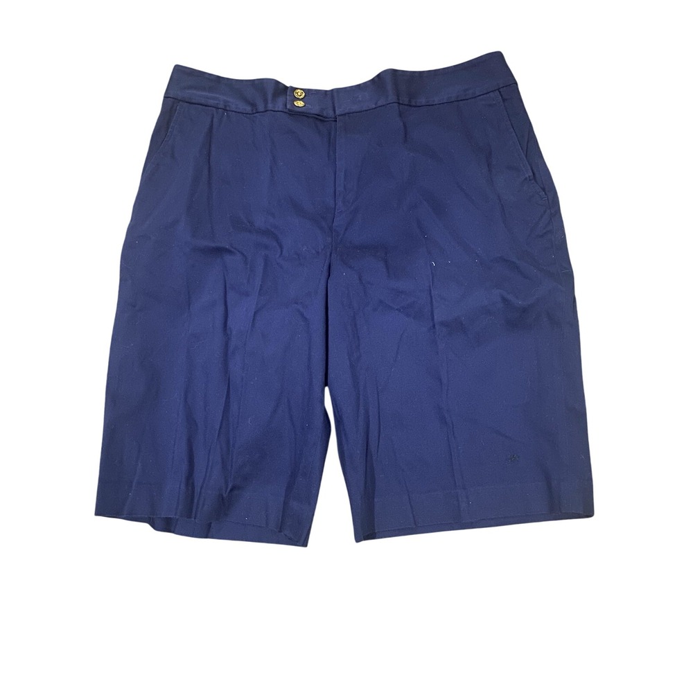 #038 Lauren Ralph Lauren Womens Dark Blue Shorts Size 18